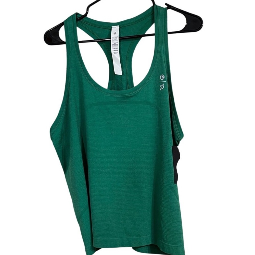 Lululemon Peloton Swiftly Tech Racerback Tank Top 2.0 Green Size 14‎ NWT